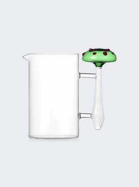 Alice Jug Green Mushroom With Red Dots