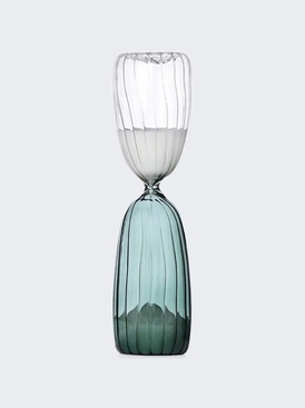 Times Hourglass Clear And Dark Green