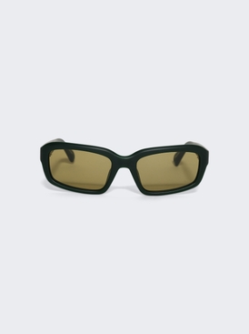 X Jacquemus Marino Angular D-frame Sunglasses Green
