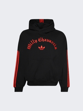 X Willy Chavarria Trefoil Hoodie Black