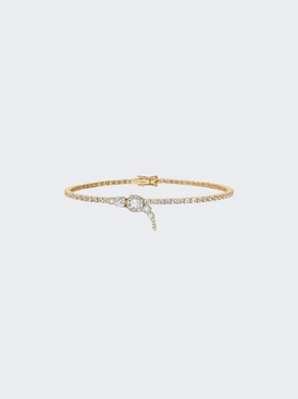 Serif Diamond Eternity Bracelet