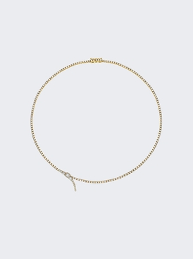 Serif Diamond Eternity Necklace