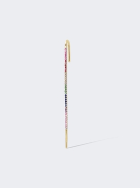 Ombre Sapphire Ear Pin 18k Yellow Gold