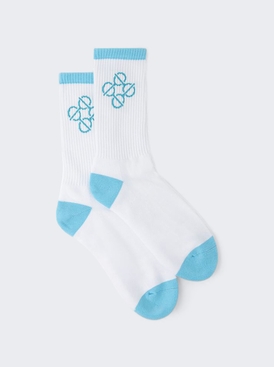La Calza Tennis Socks White And Blue