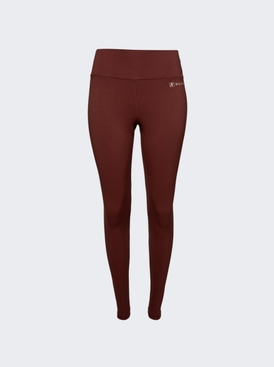 Runner Script High Waisted Legging Maroon