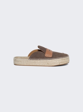 Espadrille Loafer Mules Taupe