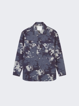 Workwear Overshirt In Bouquet Cameo Printed Cotton