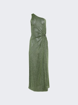 Lumiere Ring One Shoulder Dress Green