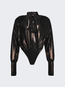 Bodysuit With Necktie Detail