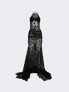 Halter Gown With Bow Detail