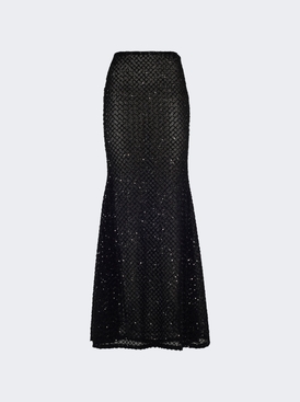 Maxi Skirt Black Paillettes