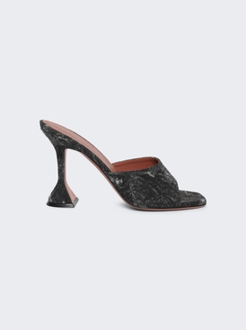 Lupita Denim Slipper Sandals Acid Grey