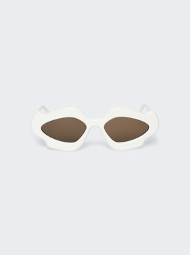 Paula's Ibiza Flame Sunglasses White and Brown