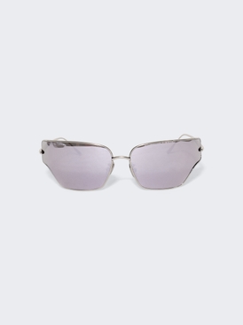 Arch Sunglasses Shiny Palladium And Smoke Mirror