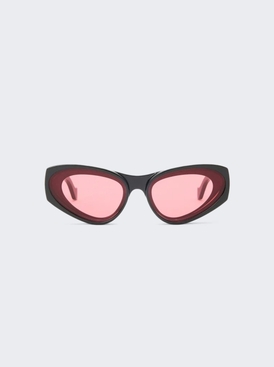Front Lens Cat Eye Sunglasses Black
