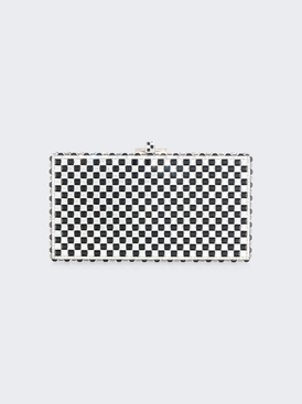 Sleek Rectangle Chessboard Clutch