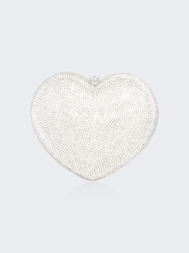 L'amour Petit Coeur Silver Clutch Silver