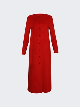 Martil Long Wool Coat Tomato