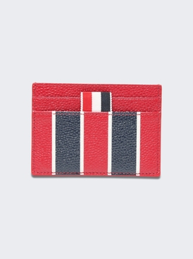 3D Striped Card Holder Red