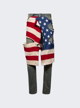 Manson Denim Blue And Red