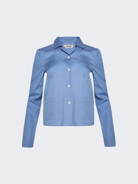 Button Down Poplin Shirt Blue