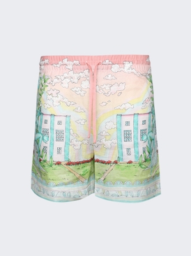 Printed Drawstring Shorts