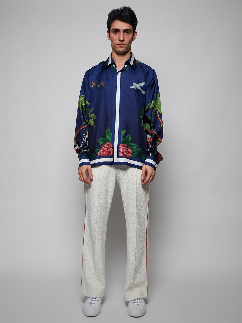 Long Sleeve Surf Club Silk Shirt Casablanca Surf Club Long Sleeve Surf Club Silk Shirt Casablanca Surf Club