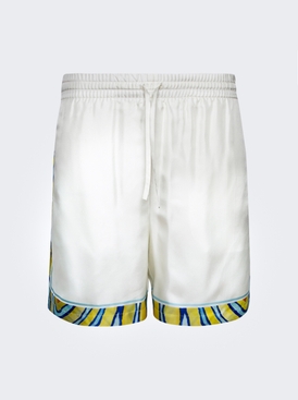 Aquatique Silk Drawstring Shorts
