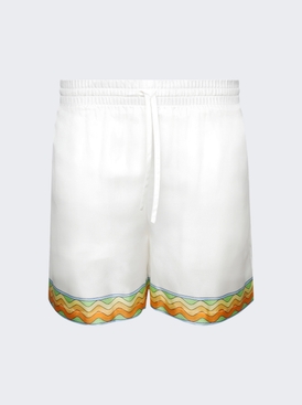 Afro Cubism Tennis Club Shorts White