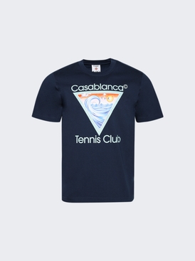 Tennis Club Icon Printed Tee Blue
