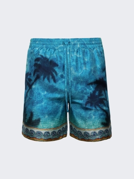 Caustics Emblem Shorts Turquoise
