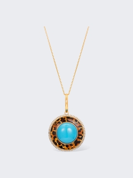 Ready To Empower Enamel And Turquoise Necklace