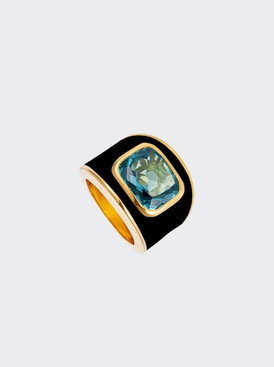 My Sunshine Cocktails Ring With Blue Topaz