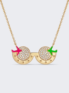 Nevernot Travel Sunglasses Necklace Pave Diamond