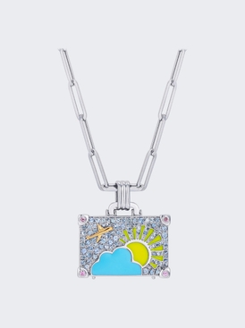 Sapphires Weekend Trip Necklace White Gold