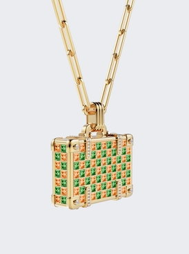 Sapphire And Tsavorite Suitcase Necklace
