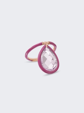 18k Rose Gold Medium Rose Quartz Flip Ring Webster Pink And Rose Gold