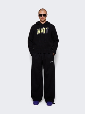 Graff chunky knit hoodie Black and White secondary image
