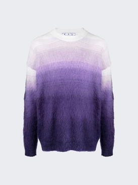 Brushed Knit Crewneck Sweater Purple