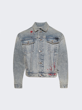 Oil Change Denim Jacket Light Blue