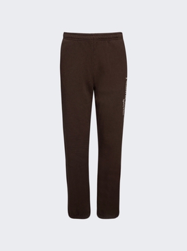 H&w Crest Sweatpants Chocolate And Cream