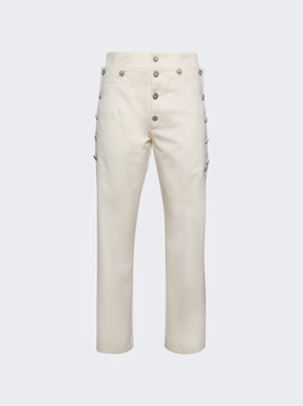 Jewelled Mariner Trousers White