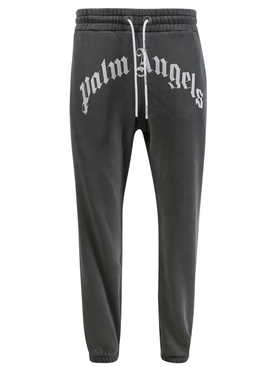 GD Curved Logo Sweatpants Black and White