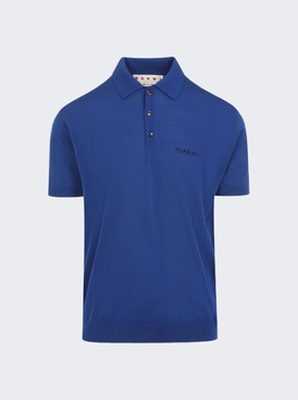 Short Sleeve Polo Shirt Blue