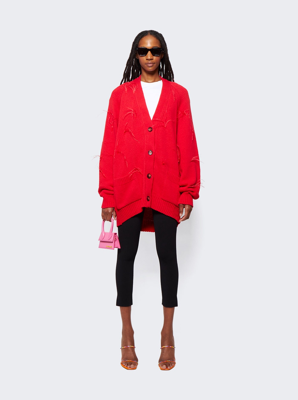 Oversized Cardigan Red | The Webster
