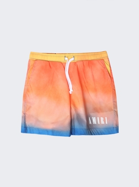 Tie Dye Swim Shorts Orange