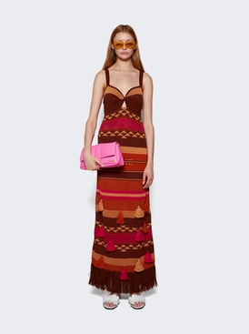 Bedouin Under the Tropics Dress Red and Orange secondary image