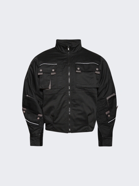 Cut Up Parka Jacket Black