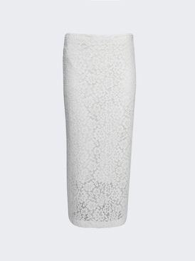 Jasmine Skirt In Stretch Lace Off White