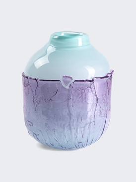 Recovered Vase Large Size Purple and Mint Green